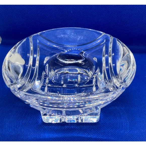 Waterford Crystal Eclipse Votive Round Lead Crystal Candle Holder Geometric with - Picture 5 of 10